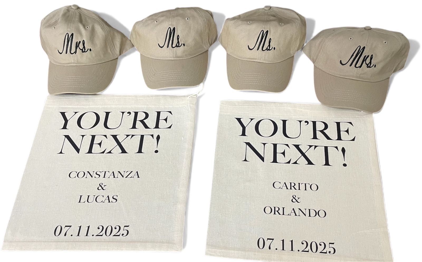 Gorras y bolsas personalizadas